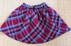 チェック柄 スカパン ANY KIDS 100cm