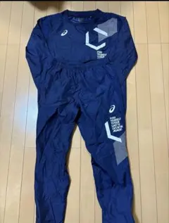 ASICS ピステ・ウィンドブレーカー ネイビー