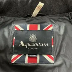 アクアスキュータム　ダウンコート　ブラウン系　M