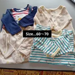 スヌーピー オーバーオール風ロンパース 60〜70