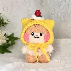 zeroni ゼロニ ぬい服 ネコ耳 ボンネット ニット帽 生クリーム いちご