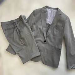 【美品】YUKI TORII（ユキトリイ）　パンツスーツ　ストレッチ　グレー