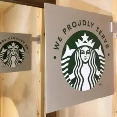 スターバックス　金属製　看板 コーヒー スターバックス ☆レトロ調☆メタルサイン アメリカン