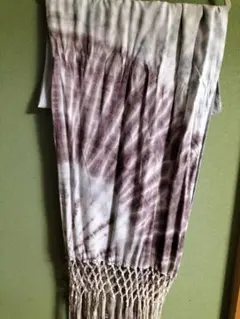 GOA！タイダイデザイン フリンジ付きストール