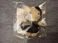 ハローキティ ぬいぐるみ キーホルダー付き　黒水玉　ひふみん専用