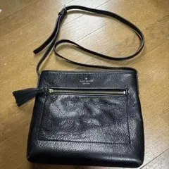 kate spade ブラックショルダーバッグ