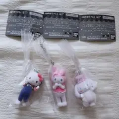 サンリオ　ミニチュアチャーム　ライブキャラクター　キティ　マイメロディ　シナモン