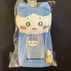 韓国限定 ちいかわ ぬいぐるみトレカケース ハチワレ ブルー 青のサムネイル