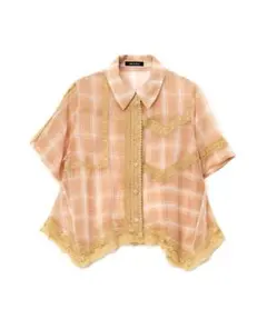 【新品 未使用 タグ付き】AULA AILA チェック柄 半袖シャツのサムネイル