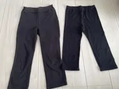 140cm キッズ スパッツ 黒 2枚セット