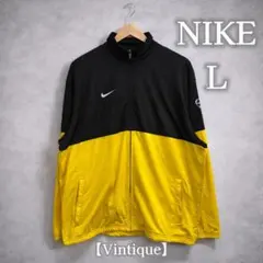 NIKE トラックジャケット 黒黄 切替 L相当 00s テック