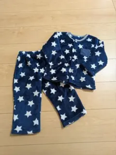 95cm　スター柄　もこもこ　ふわふわ　長袖パジャマ