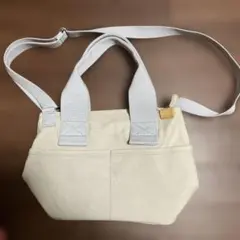 2way キャンバス ショルダーバッグ アイボリー　シューラルー