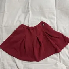 赤いフレアスカート ショートパンツ付き120cm