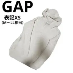 ギャップGAP 綿　春夏ニット　フード　パーカー　ボーダー　プルオーバー
