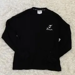 Mark Gonzales リブ編み ブラック 長袖 トレーナー