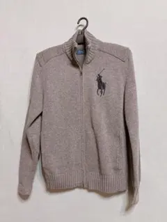 ラルフローレン ポロ カーディガン ニット セーター グレー アウター パーカー