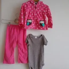 新品タグツキカーターズフクロウデザインのベビー服セット