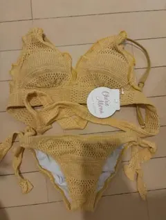 ニットフリルビキニ　シェリーモナ　西川瑞希　黄色　イエロー　黄色　ビキニのサムネイル