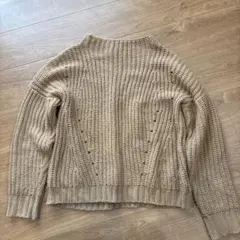 SENSE OF PLACE ベージュ ニットセーター フリーサイズ