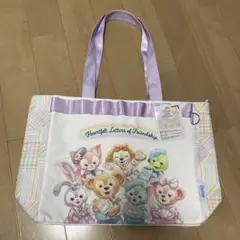 ディズニーシートートバッグ　ダッフィー ハートフェルトレターズオブフレンドシップ
