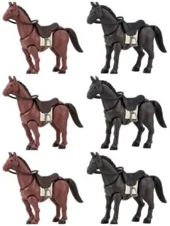 リンクトラベラーズ～武ノ国のサムライ編～SIDE:C ウマ（栗毛）（黒毛）計6個