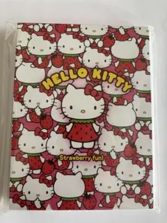 ハローキティ　イチゴ　メモパッド
