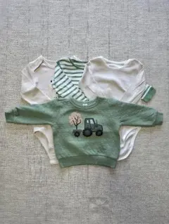​長袖ロンパース トレーナー 4枚セット 80 男の子
