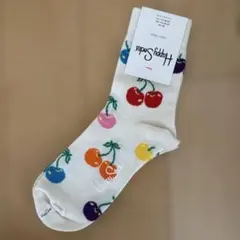 わ*)様 Happy Socks ハッピーソックス チェリー柄23-25.5cmのサムネイル