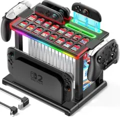 Switch 2 Joy-Con 充電スタンド マグネット式 RGBライトモード