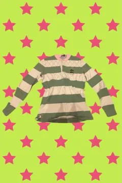 RUGBY ストライプ 長袖Tシャツ ラグビーTシャツ