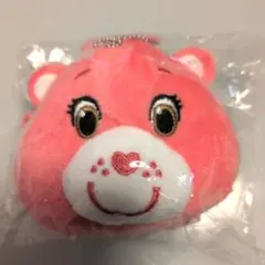 【ケアベア 】目薬ポーチ/ぬいぐるみ/キーホルダー/ジッパー/ピンク/非売品