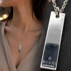 GUCCI グッチ プレート ネックレス 925 シルバー 941のサムネイル