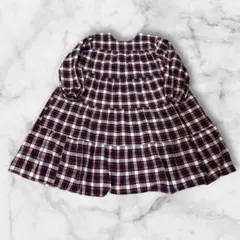 新品タグ付き❣️希少　大きいサイズ　8L チェック柄長袖ワンピース ニッセン