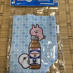 リポビタンＤ×カナヘイの小動物　ビスケ&うさぎ ランチトートバッグ　青