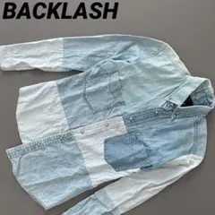 BACKLASH バックラッシュ 再構築　パッチワーク　デニムシャツ メンズのサムネイル