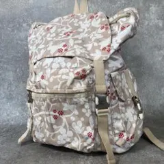 希少　レスポートサック 花柄 フラワー　バックパック リュック　大容量のサムネイル