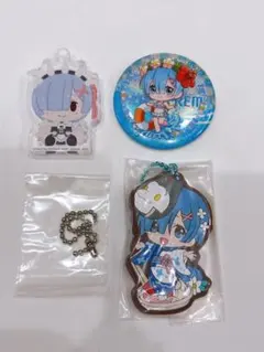 リゼロ レム 3個セット 缶バッジ ラバスト アクリッツ ちょこのっこ