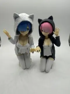 パ*！様 一番くじ　リゼロ　レム　ラム　フィギュア