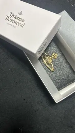 Vivienne Westwood ブラックレザーキーケース