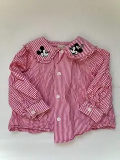 ディズニー ミッキー・ミニー ブラウス プティマイン 刺繍