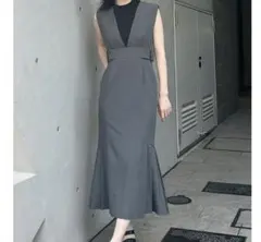 MURUA サイドタックマーメイドジャンパースカート　Sサイズ