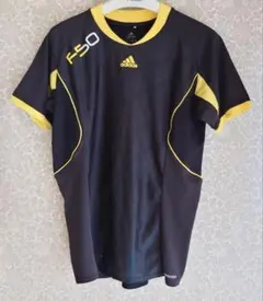 adidas F50シリーズ・プラクティスシャツ サイズM　ブラック＆イエローのサムネイル