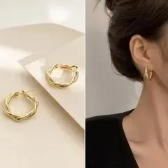 フープ ギフト K18 エレガント かわいい 上品 シンプル ラグジュアリー