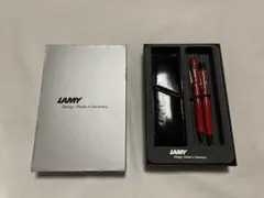 未使用 LAMY サファリレッド ペンケース付き ボールペン・シャープペンのサムネイル