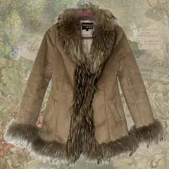 Cecil Mcbee ベージュ ファー ムートンコート