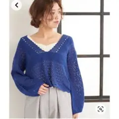 kastane かぎ針ニット 長袖プルオーバーのサムネイル