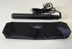 SALONIA ストレートヘアアイロン ブラック 収納ケース付き