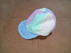 【新品】POLO BABY キャップ 48cm ストライプ カラフル 春夏秋