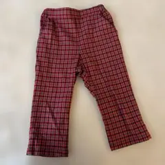 ファミリア　チェック柄パンツ 90cm